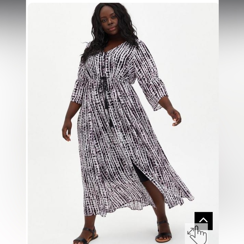 Torrid Maxi Chiffon Button-Up
Dress